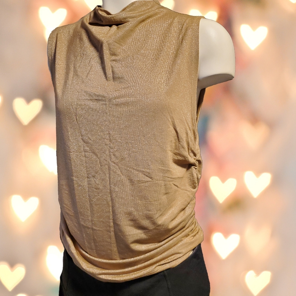 Ruched Shine Top - Size‎ Medium